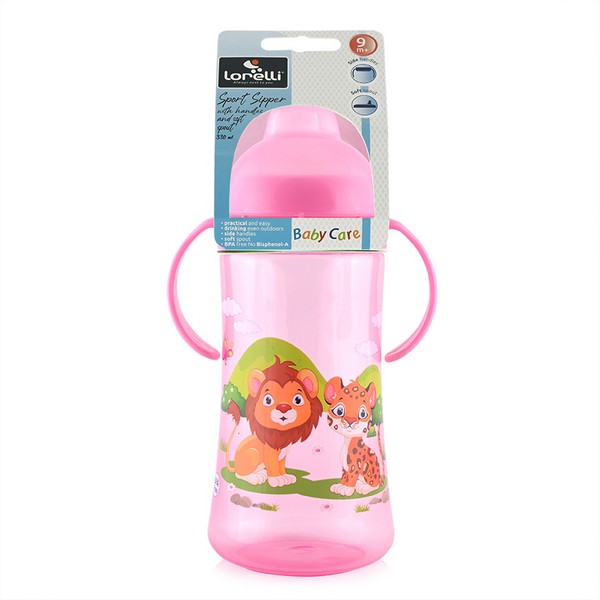 Продукт Baby Care - Спортна бутилка с дръжки и мек накрайник 330 мл - 0 - BG Hlapeta