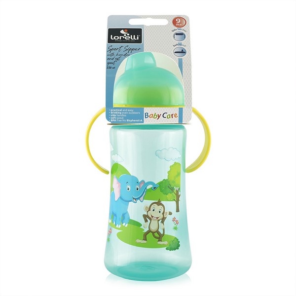 Продукт Baby Care - Спортна бутилка с дръжки и мек накрайник 330 мл - 0 - BG Hlapeta