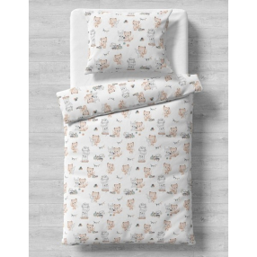 Galix Зайче и Лисиче - Детски спален комплект, 3 части