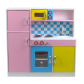 GINGER HOME - Детска Кухня, Дървена Играчка за Ролеви Игри с Цветен Дизайн, 90x30x90 см Продукт GINGER HOME - Детска Кухня, Дървена Играчка за Ролеви Игри с Цветен Дизайн, 90x30x90 см - 2 - BG Hlapeta