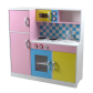 GINGER HOME - Детска Кухня, Дървена Играчка за Ролеви Игри с Цветен Дизайн, 90x30x90 см Продукт GINGER HOME - Детска Кухня, Дървена Играчка за Ролеви Игри с Цветен Дизайн, 90x30x90 см - 1 - BG Hlapeta