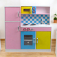 GINGER HOME - Детска Кухня, Дървена Играчка за Ролеви Игри с Цветен Дизайн, 90x30x90 см Продукт GINGER HOME - Детска Кухня, Дървена Играчка за Ролеви Игри с Цветен Дизайн, 90x30x90 см - 7 - BG Hlapeta