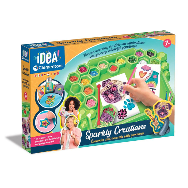 Продукт CLEMENTONI IDEA Deluxe - Диамантен гоблен - картина с диамантена мозайка и глина - 0 - BG Hlapeta