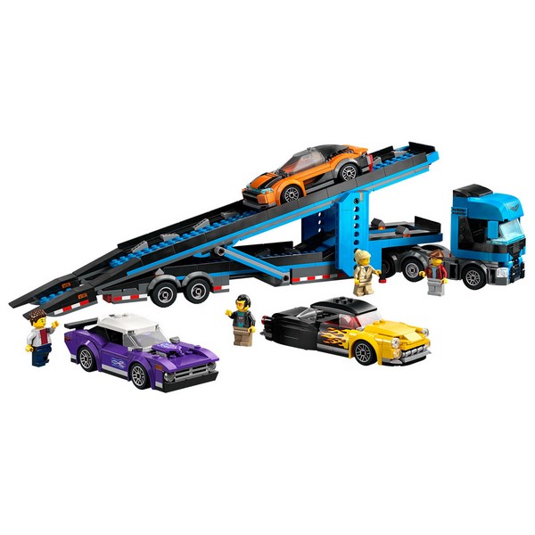 LEGO City - Автовоз със спортни коли, 998 елемента