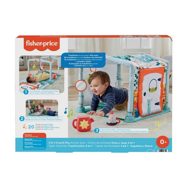 Продукт Fisher Price пълзи и играй - Активна гимнастика 3в1 - 0 - BG Hlapeta