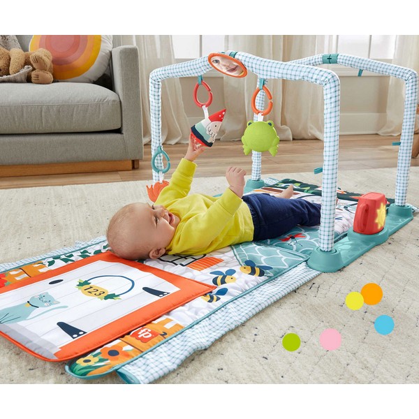 Продукт Fisher Price пълзи и играй - Активна гимнастика 3в1 - 0 - BG Hlapeta