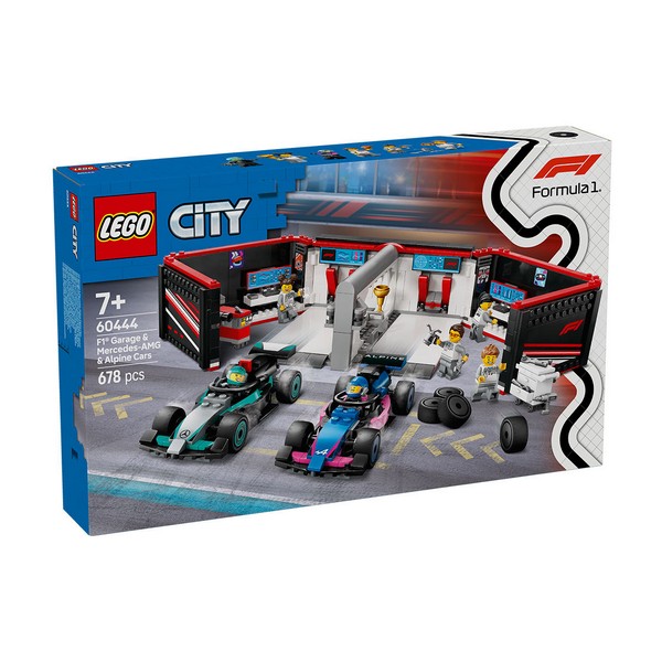Продукт LEGO City - Гараж от F1 с коли Mercedes-AMG и Alpine, 678 елемента - 0 - BG Hlapeta