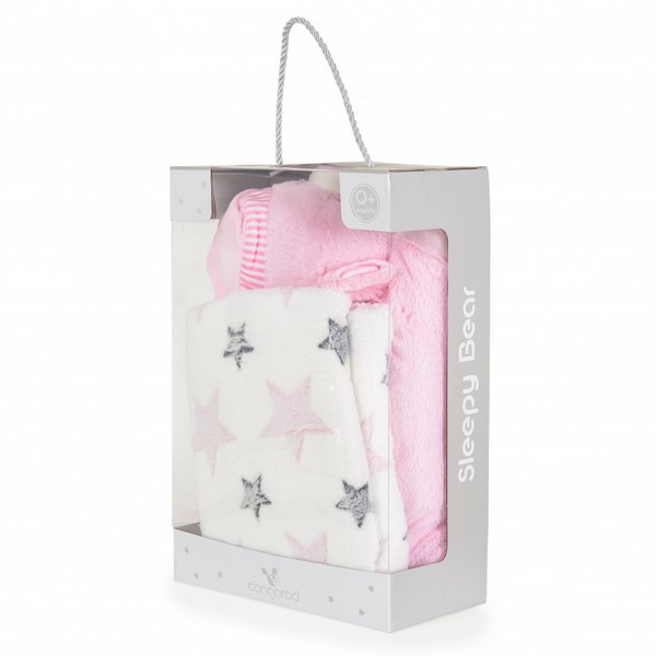 Продукт Cangaroo Sleepy Bear - Одеяло 90/75 cm с възглавница - 0 - BG Hlapeta