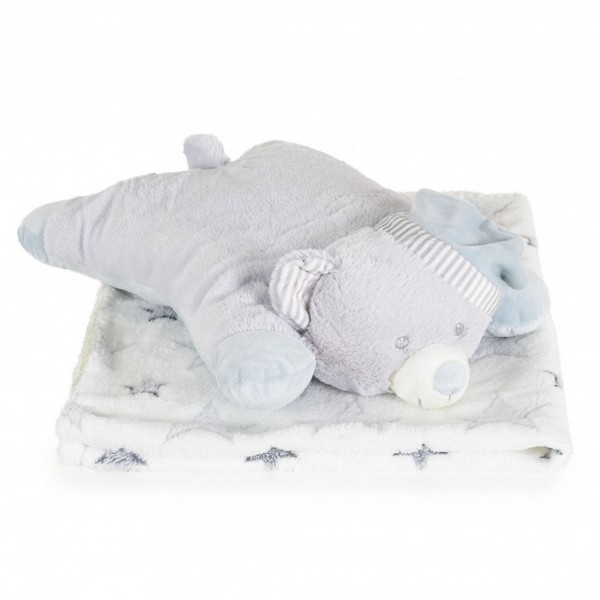 Продукт Cangaroo Sleepy Bear - Одеяло 90/75 cm с възглавница - 0 - BG Hlapeta