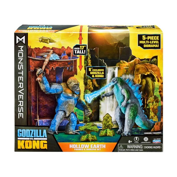 MONSTERVERSE GODZILLA x KONG - Битката в Кухата земя с диорама