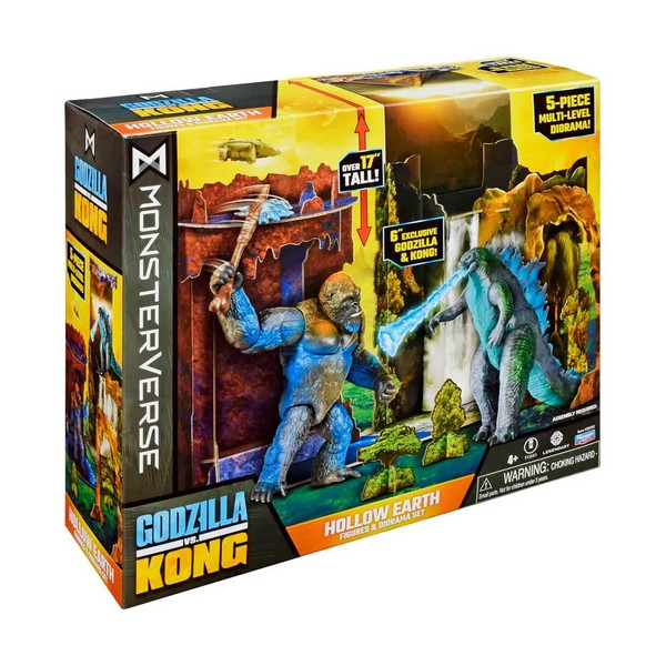 Продукт MONSTERVERSE GODZILLA x KONG - Битката в Кухата земя с диорама - 0 - BG Hlapeta