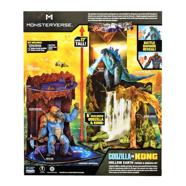 Продукт MONSTERVERSE GODZILLA x KONG - Битката в Кухата земя с диорама - 0 - BG Hlapeta