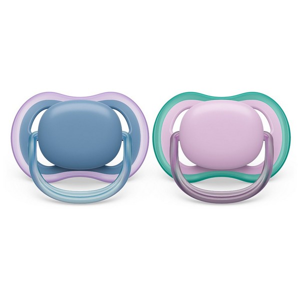 Продукт Philips AVENT Ultra Air - Комплект 2 бр. ортодонтични залъгалки с кутия за стерилизиране, 6-18м - 0 - BG Hlapeta