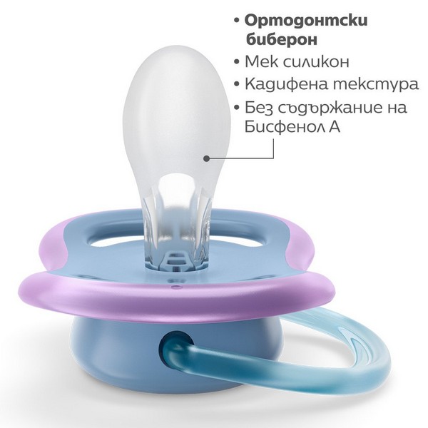 Продукт Philips AVENT Ultra Air - Комплект 2 бр. ортодонтични залъгалки с кутия за стерилизиране, 6-18м - 0 - BG Hlapeta
