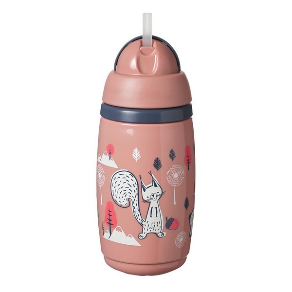 Продукт Tommee tippee SuperStar Insulated Sportee Bottle - Неразливаща се термочаша със спортен твърд накрайник и дръжка, с антибактериално покритие Bacshield, 266 мл, 12м+ - 0 - BG Hlapeta