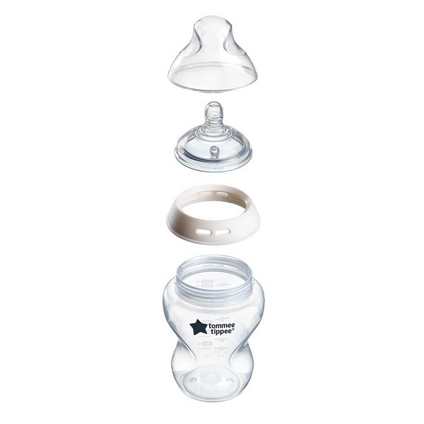 Продукт Tommee Tippee Natural Start - Комплект от 2 броя бебешки шишета за хранене САМОСТЕРИЛИЗИРАЩО, 340 мл, с биберон със среден поток 3м+ - 0 - BG Hlapeta