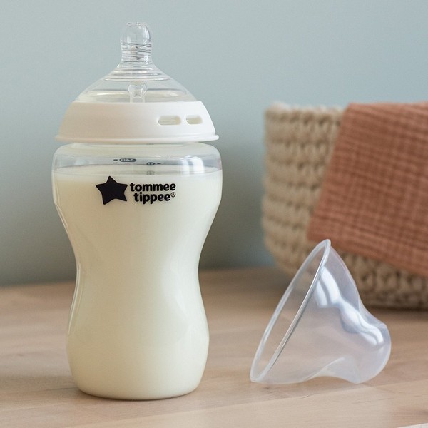 Продукт Tommee Tippee Natural Start - Комплект от 2 броя бебешки шишета за хранене САМОСТЕРИЛИЗИРАЩО, 340 мл, с биберон със среден поток 3м+ - 0 - BG Hlapeta