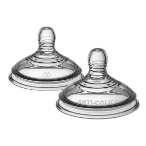 Tommee Tippee - Биберони за хранене Anti-Colic Plus Fast - 3 капки 6m+ Tommee Tippee - Биберони за хранене Anti-Colic Plus Fast - 3 капки 6m+