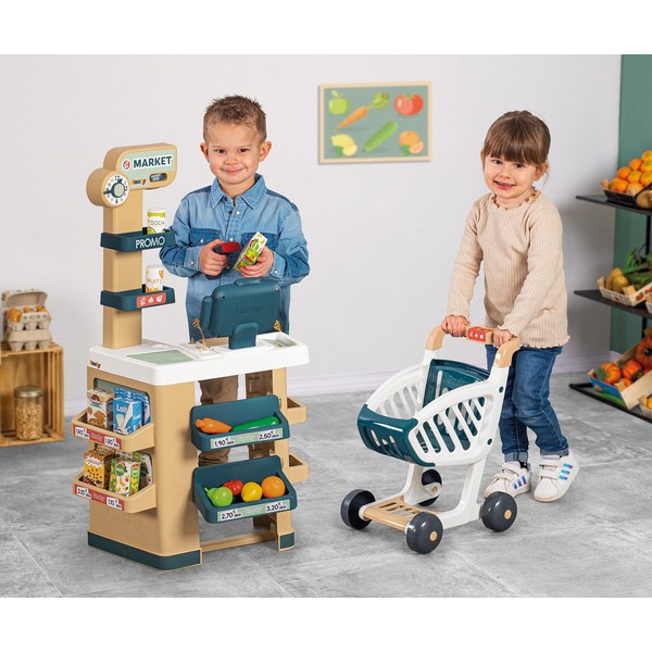 Продукт Smoby - Супермаркет с аксесоари и количка за пазаруване - 0 - BG Hlapeta