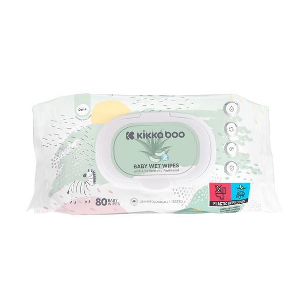 Продукт Kikkaboo - Бебешки мокри кърпи 80бр - 0 - BG Hlapeta