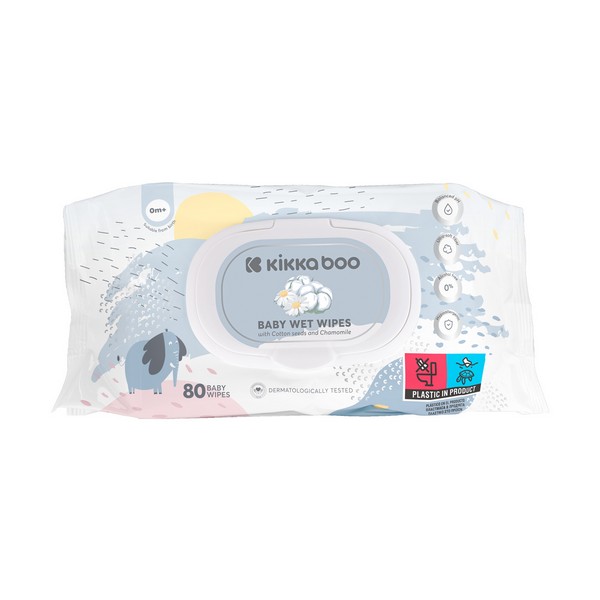 Продукт Kikkaboo - Бебешки мокри кърпи 80бр - 0 - BG Hlapeta