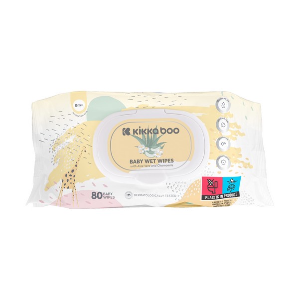 Продукт Kikkaboo - Бебешки мокри кърпи 80бр - 0 - BG Hlapeta