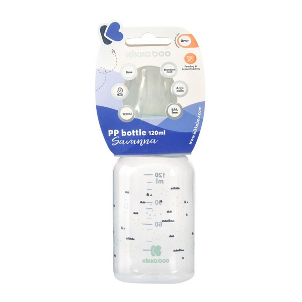 Продукт Kikkaboo Savanna - Шише РР 120мл - 0 - BG Hlapeta