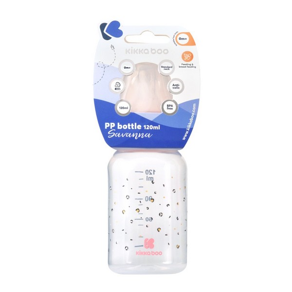 Продукт Kikkaboo Savanna - Шише РР 120мл - 0 - BG Hlapeta