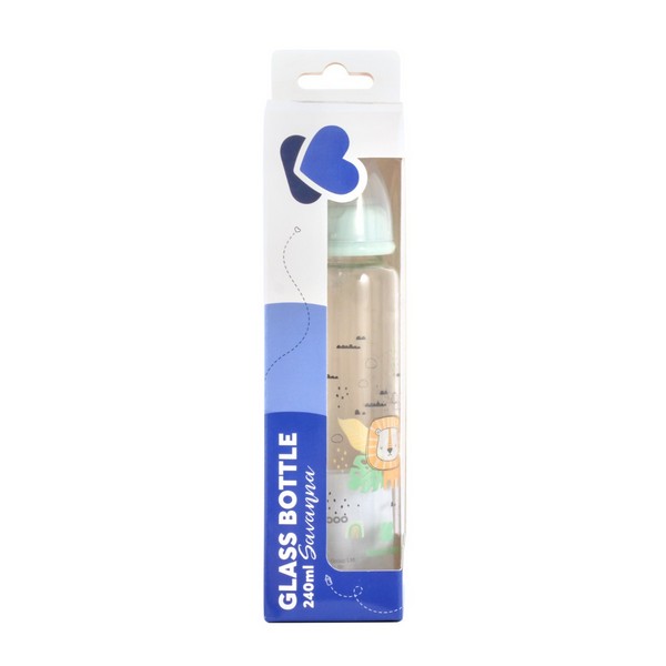 Продукт Kikkaboo Savanna - Шише стъклено 240мл - 0 - BG Hlapeta