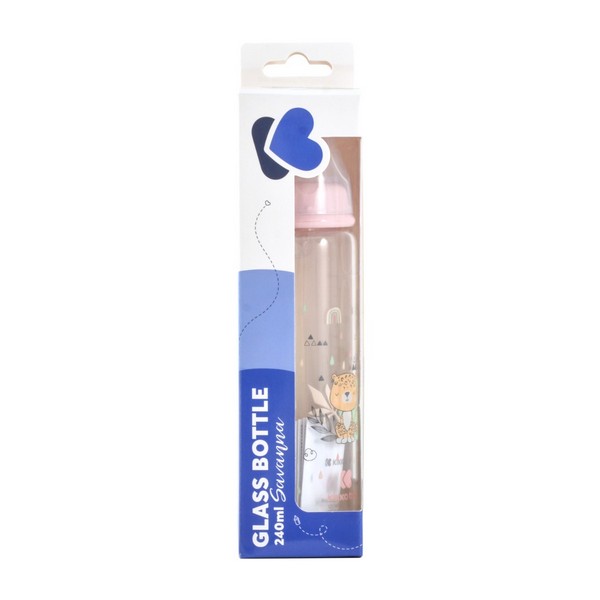 Продукт Kikkaboo Savanna - Шише стъклено 240мл - 0 - BG Hlapeta