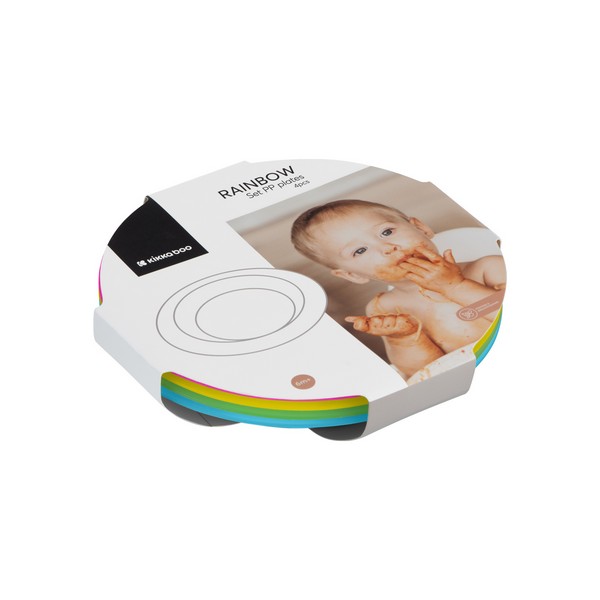 Продукт Kikkaboo Rainbow - Сет чинии 4 бр - 0 - BG Hlapeta