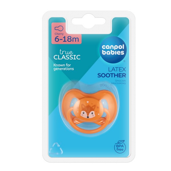 Продукт CANPOL ANIMALS - Каучукова залъгалка с форма на черешка, 6-18м - 0 - BG Hlapeta