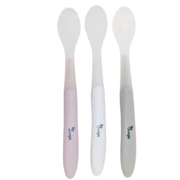 Продукт Bo Jungle - Сет от силиконови лъжички за хранене - 3 бр. - 0 - BG Hlapeta