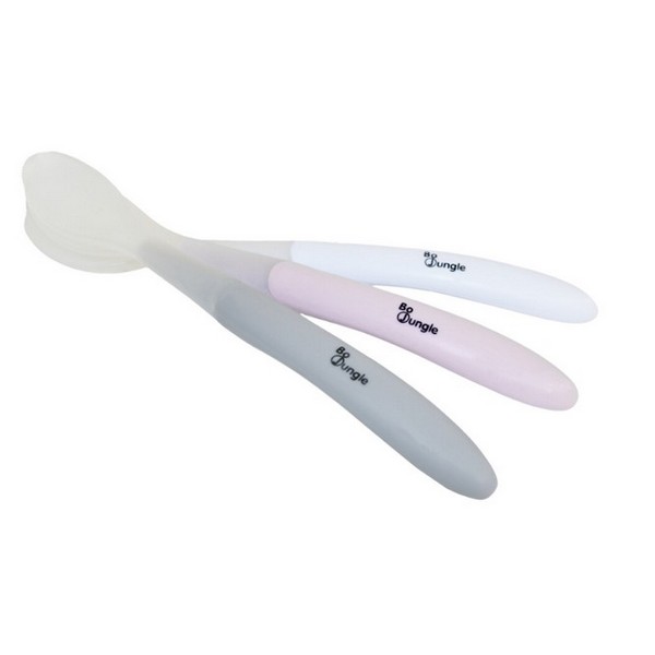 Продукт Bo Jungle - Сет от силиконови лъжички за хранене - 3 бр. - 0 - BG Hlapeta