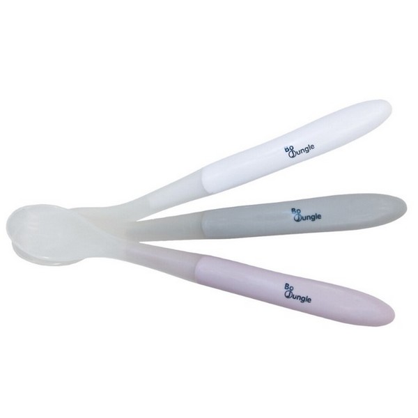 Продукт Bo Jungle - Сет от силиконови лъжички за хранене - 3 бр. - 0 - BG Hlapeta