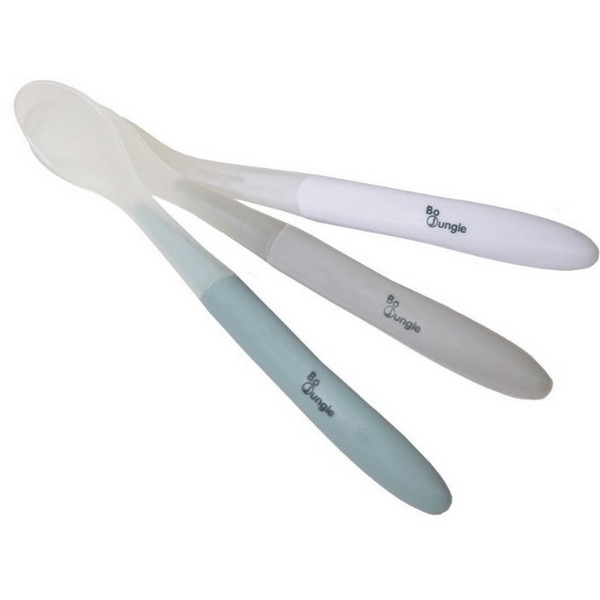 Продукт Bo Jungle - Сет от силиконови лъжички за хранене - 3 бр. - 0 - BG Hlapeta