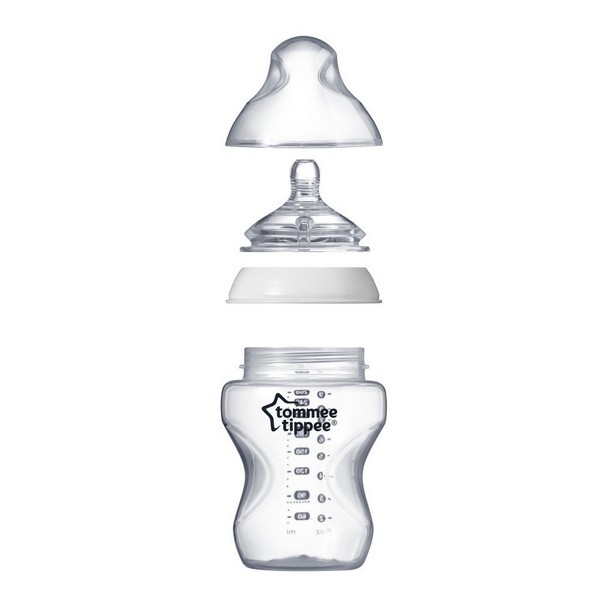 Продукт Tommee Tippee - Стъклено шише за хранене EASI VENT 250 мл 0м+ (1бр./оп) - 0 - BG Hlapeta