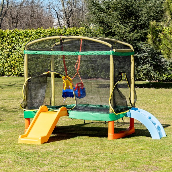 Продукт Chipolino Playground - Голям батут 200 см. с пързалка - 0 - BG Hlapeta