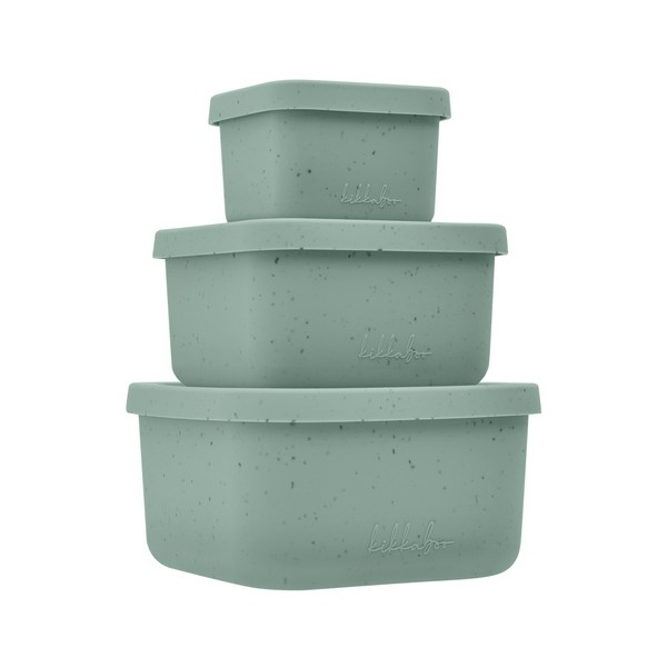 Продукт Kikkaboo Platinum Silicone - Сет кутии за храна 3 бр. - 0 - BG Hlapeta
