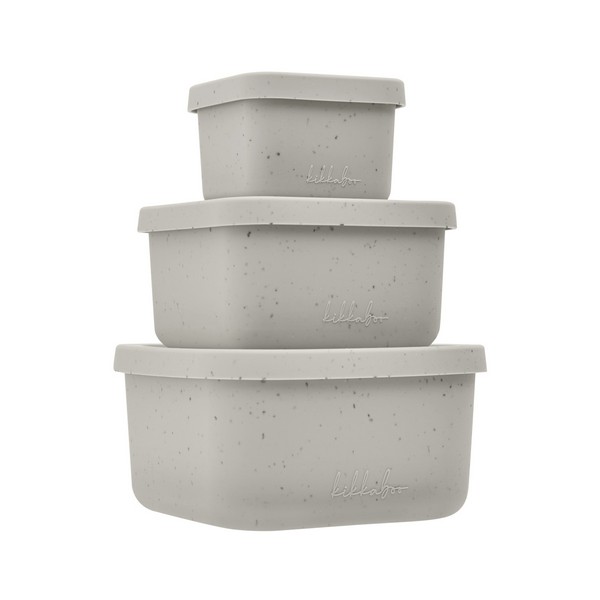 Продукт Kikkaboo Platinum Silicone - Сет кутии за храна 3 бр. - 0 - BG Hlapeta