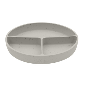 Kikkaboo Platinum Silicone - Чиния с отделения и вакуумно дъно