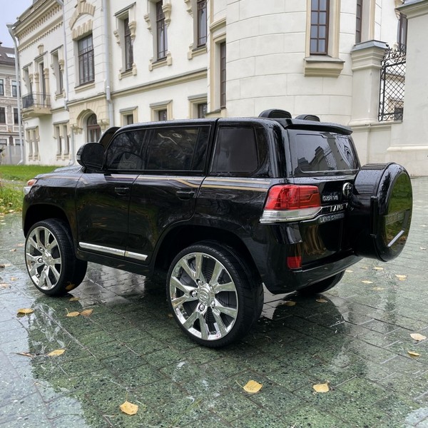 Продукт Акумулаторен джип TOYOTA LAND CRUISER ,12V батерия, C MP3, с меки гуми с кожена седалка - 0 - BG Hlapeta