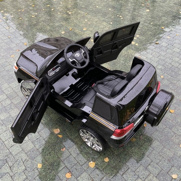 Продукт Акумулаторен джип TOYOTA LAND CRUISER ,12V батерия, C MP3, с меки гуми с кожена седалка - 0 - BG Hlapeta