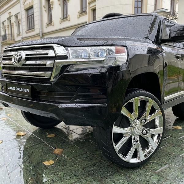 Продукт Акумулаторен джип TOYOTA LAND CRUISER ,12V батерия, C MP3, с меки гуми с кожена седалка - 0 - BG Hlapeta