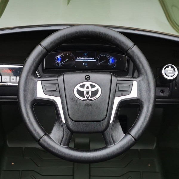 Продукт Акумулаторен джип TOYOTA LAND CRUISER ,12V батерия, C MP3, с меки гуми с кожена седалка - 0 - BG Hlapeta