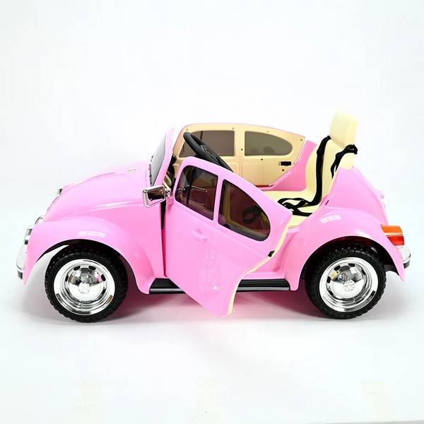 Продукт Акумулаторна кола Volkswagen Beetle 12V, с меки гуми и кожена седалка - 0 - BG Hlapeta