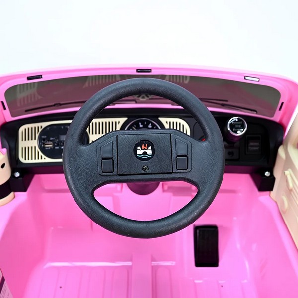 Продукт Акумулаторна кола Volkswagen Beetle 12V, с меки гуми и кожена седалка - 0 - BG Hlapeta