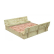 GINGER HOME - Голям Детски Пясъчник с Пейки и Сгъваем Капак 157x157x21см, Дървен