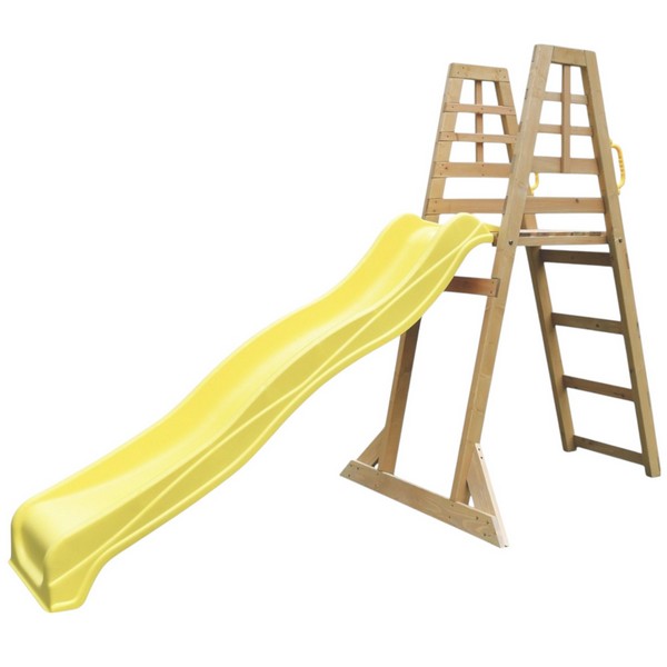 Продукт GINGER HOME - Детска Дървена Катерушка с Пързалка 2.2 м, За Игра на Двора - 0 - BG Hlapeta
