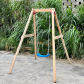 GINGER HOME - Детска Дървена Люлка, 156x200x201 см, Безопасна Игра на Открито Продукт GINGER HOME - Детска Дървена Люлка, 156x200x201 см, Безопасна Игра на Открито - 6 - BG Hlapeta